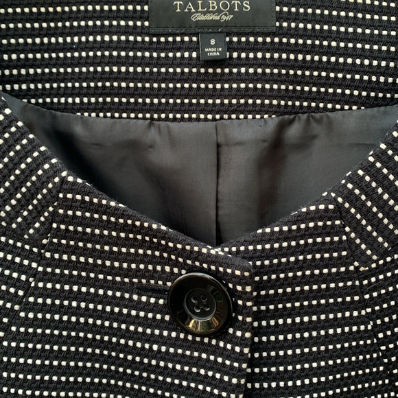 Talbots Black & White Jacket, 8 - Picture 6 of 8